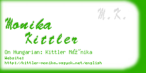 monika kittler business card